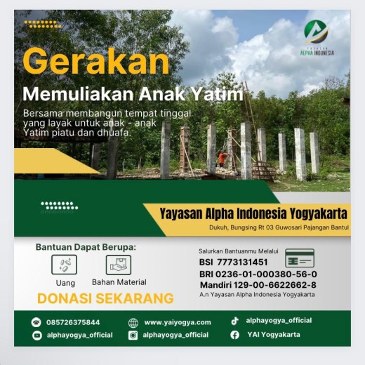 PROPOSAL  PEMBANGUNAN  ASRAMA YATIM AL - ALIF